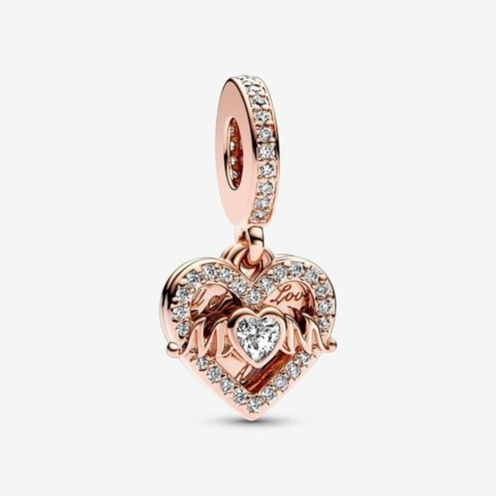 Pandora Heart & Mum Dangle Charm